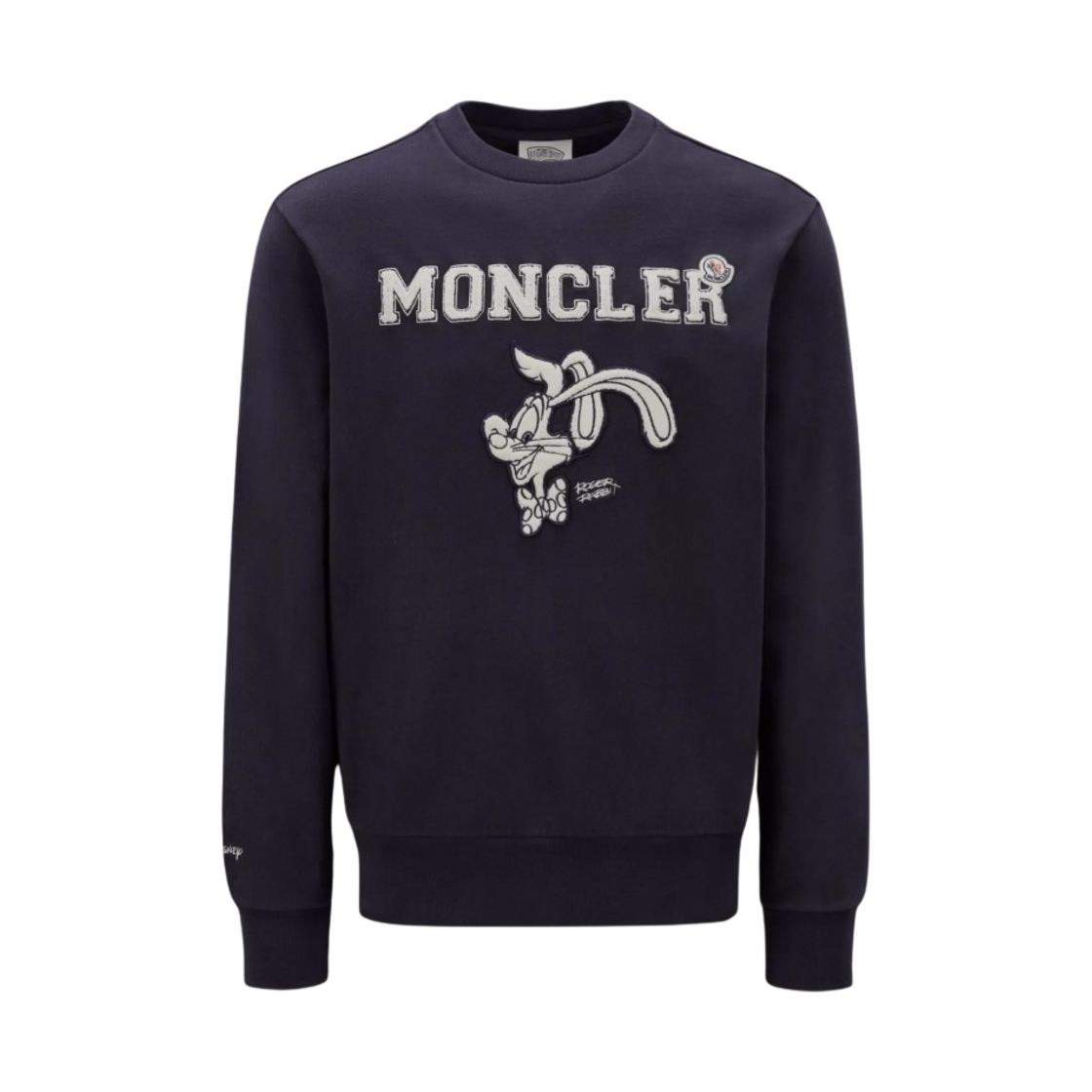 몽클레르 로고 스웨트셔츠 네이비 블루 - 23SS(Moncler Logo Sweatshirt Navy Blue - 23SS) - 1