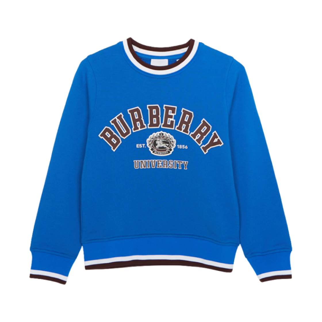 8069184 (Kids) Burberry College Graphic Cotton Sweatshirt Blue