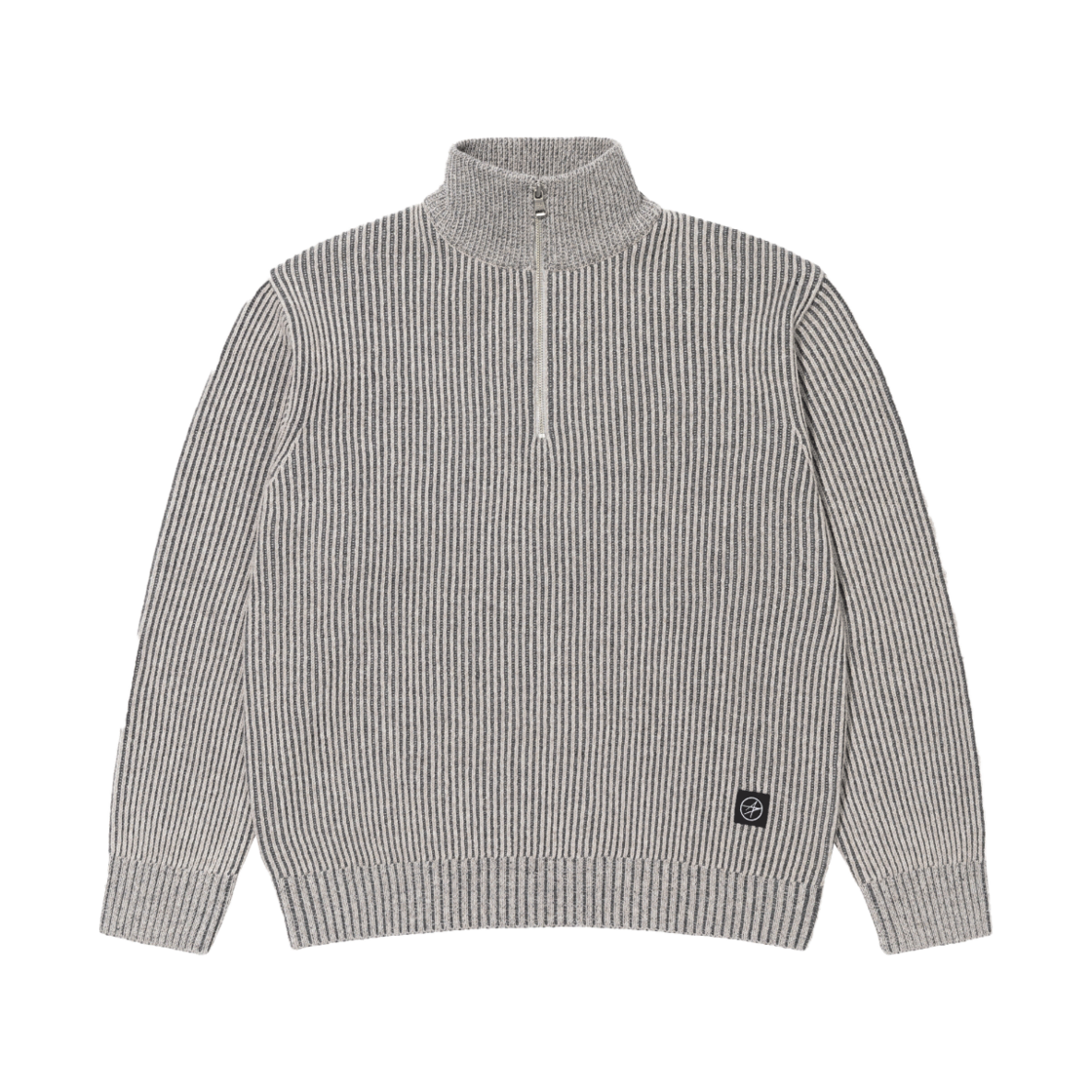 L25UKS001CHA LOCKHEED MARTIN LM Contrast Half Zipup Sweater Charcoal