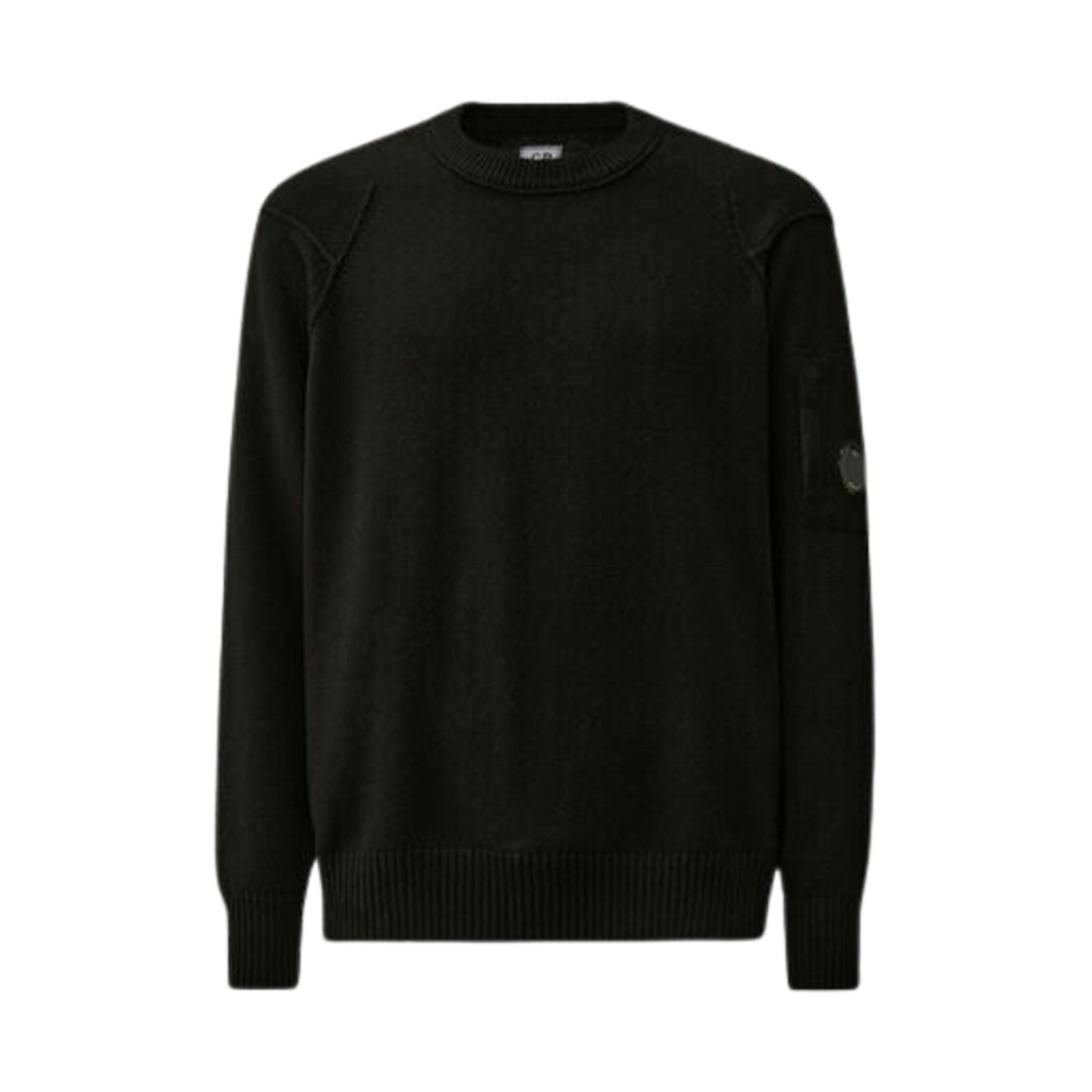 C.P. 컴퍼니 램스울 GRS 크루넥 니트 블랙 - 24FW(C.P. Company Lambswool GRS Crew Neck Knit Black - 24FW)