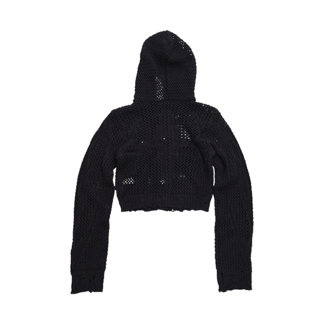 떠그 클럽 네트 후드 니트 블랙(Thug Club Net Hoodie Knit Black) - 2
