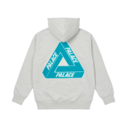 Palace Tri-Chenille Hood Light Grey Marl - 21FW