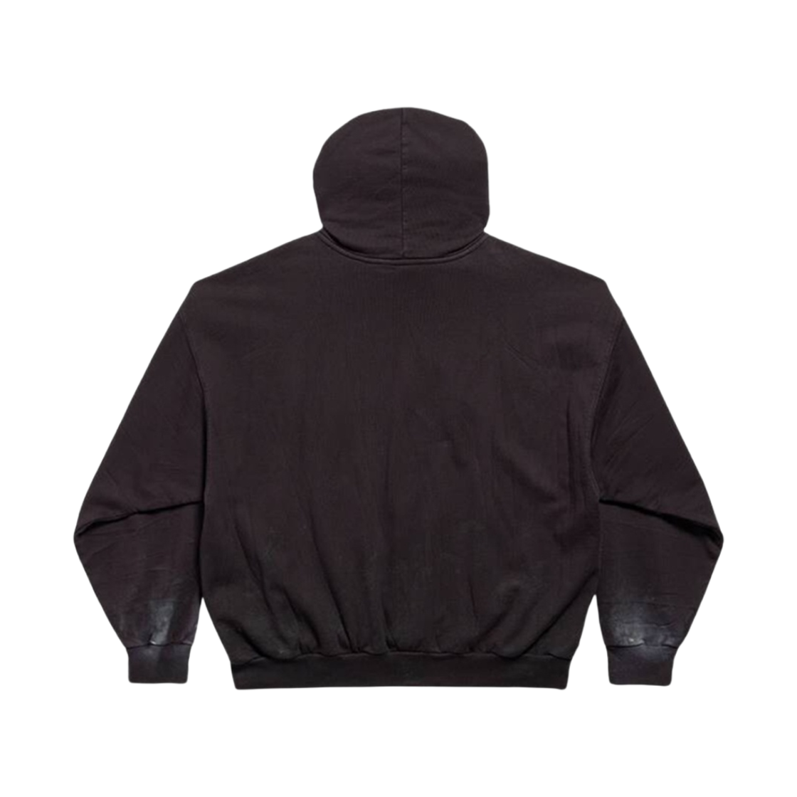 발렌시아가 메탈 BB 스텐실 후드 미디움 핏 블랙 화이트(Balenciaga Metal BB Stencil Hoodie Medium Fit Black White) - 2