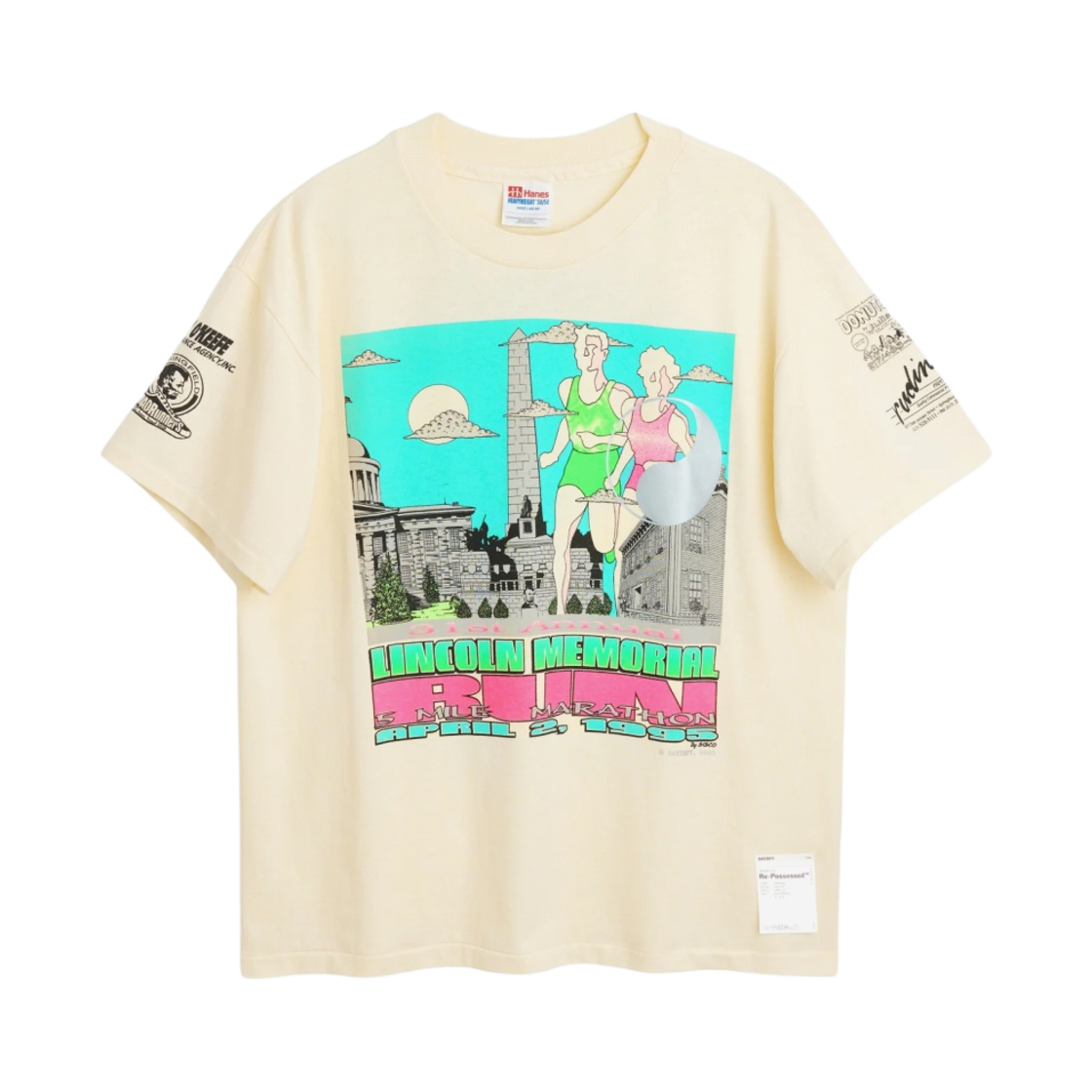 아워레가시 워크샵 리포제스드 마라톤 티셔츠 링컨 메모리얼 런(Our Legacy Work Shop Repossessed Marathon T-Shirt Lincoln Memorial Run) - 1