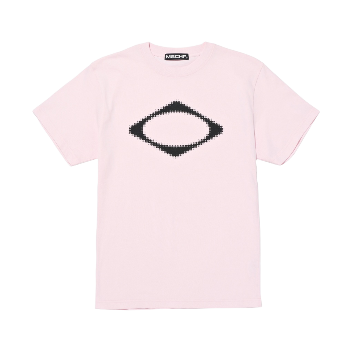 (W) 미스치프 롬버스 블러 티셔츠 라이트 핑크((W) Mischief Rhombus Blur T-Shirts Light Pink)