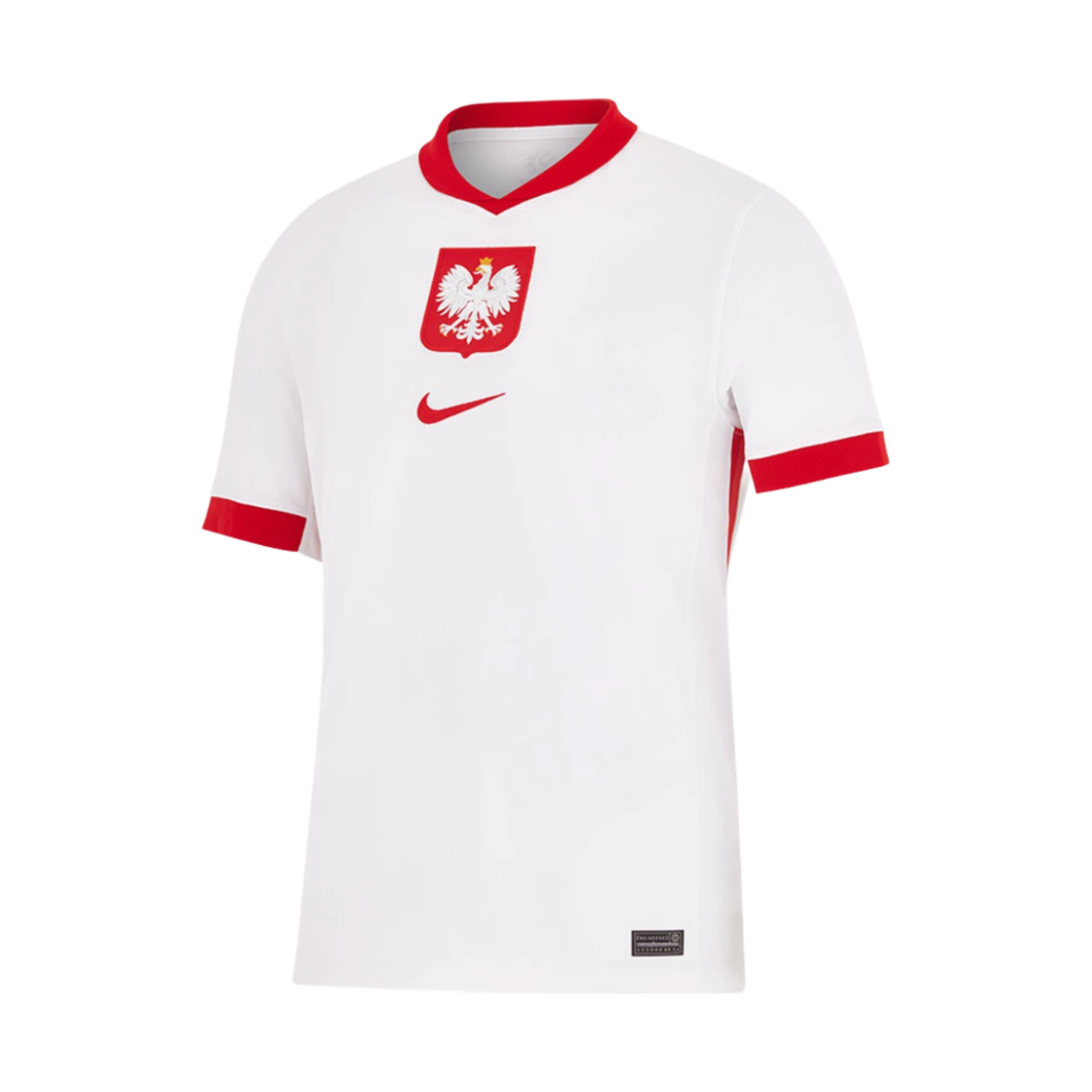 FQ8497-100 Nike Poland 2024/25 Dri-Fit Stadium Home Replica Jersey White Sport Red (Non Marking Ver.) - 대표 이미지 #1