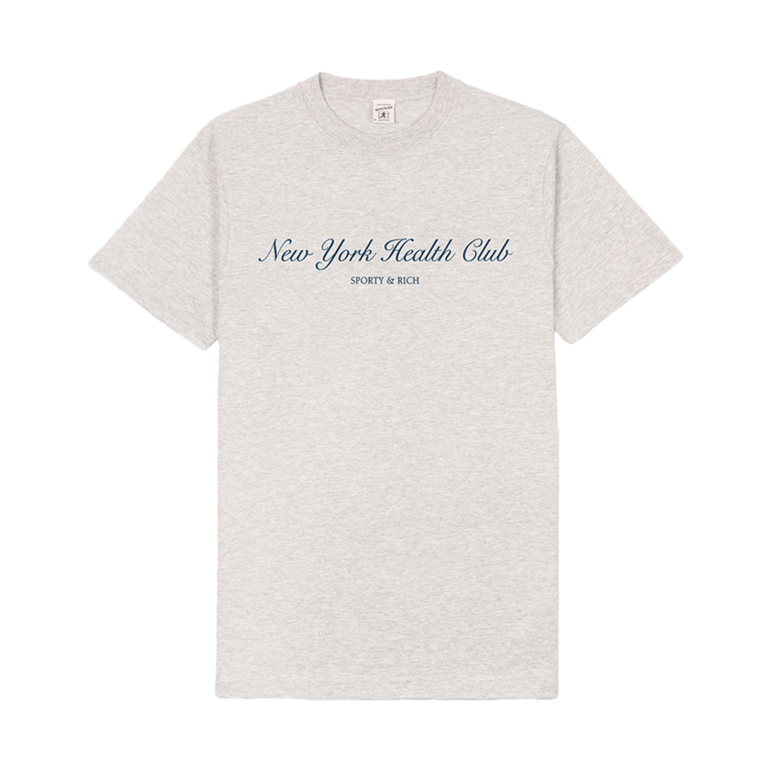 KM4DTSSSR22GY Sporty & Rich NY Health Club T-Shirt Heather Gray - 24FW