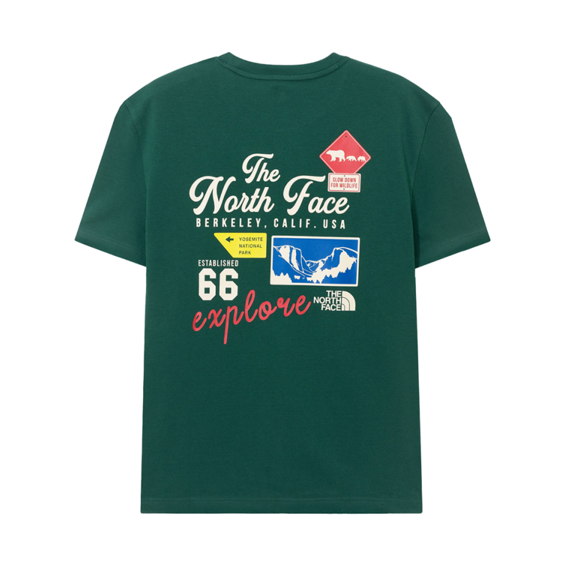 노스페이스 앰플럼 아카이브 숏슬리브 라운드넥 티셔츠 다크 그린(The North Face Emblem Archive S/S Roundneck T-Shirt Dark Green) - 2