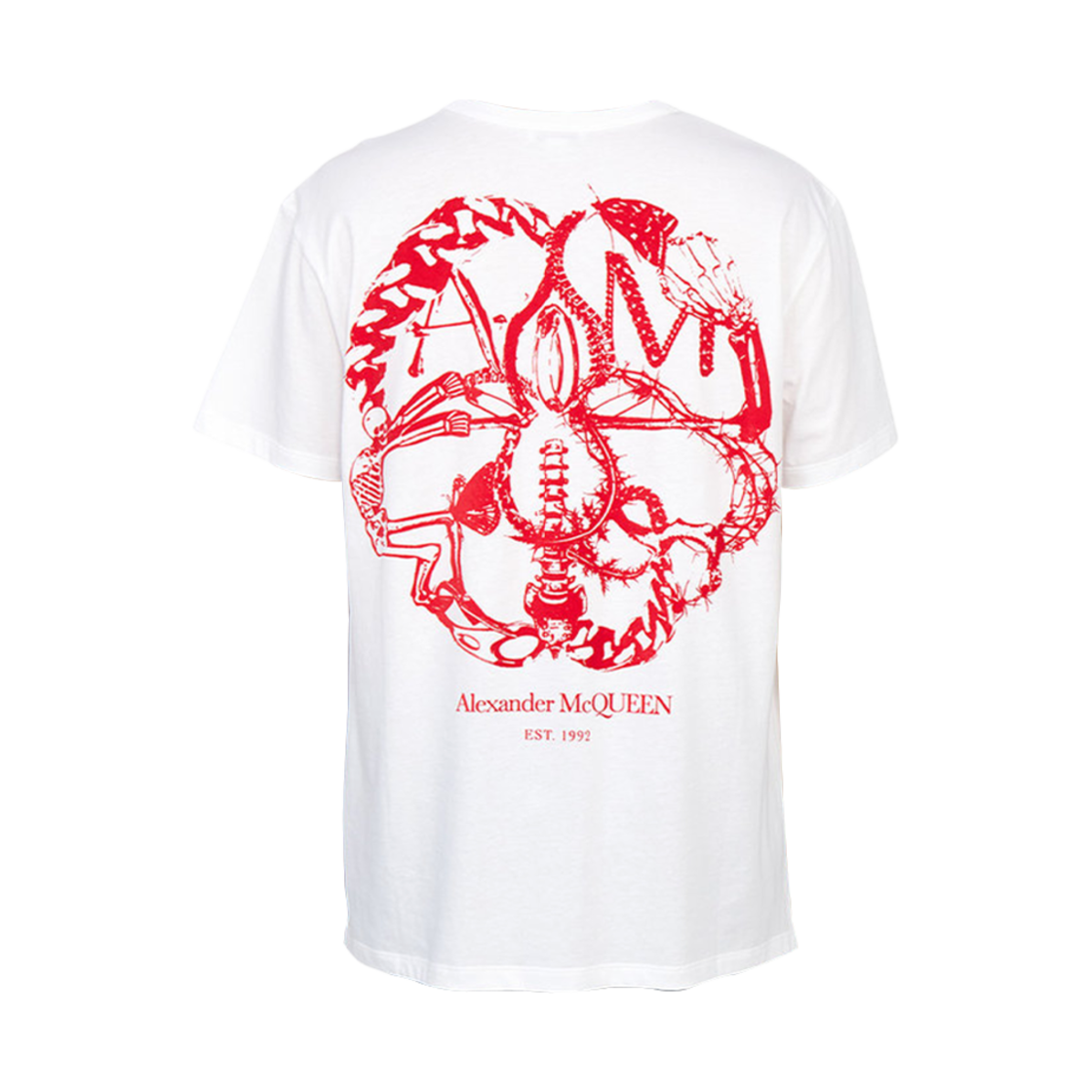 알렉산더 맥퀸 리퍼 티셔츠 화이트 레드(Alexander McQueen Reaper T-Shirt White Red) - 2