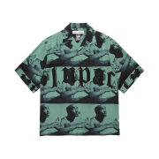 Wacko Maria x Tupac Hawaiian Shirt Green