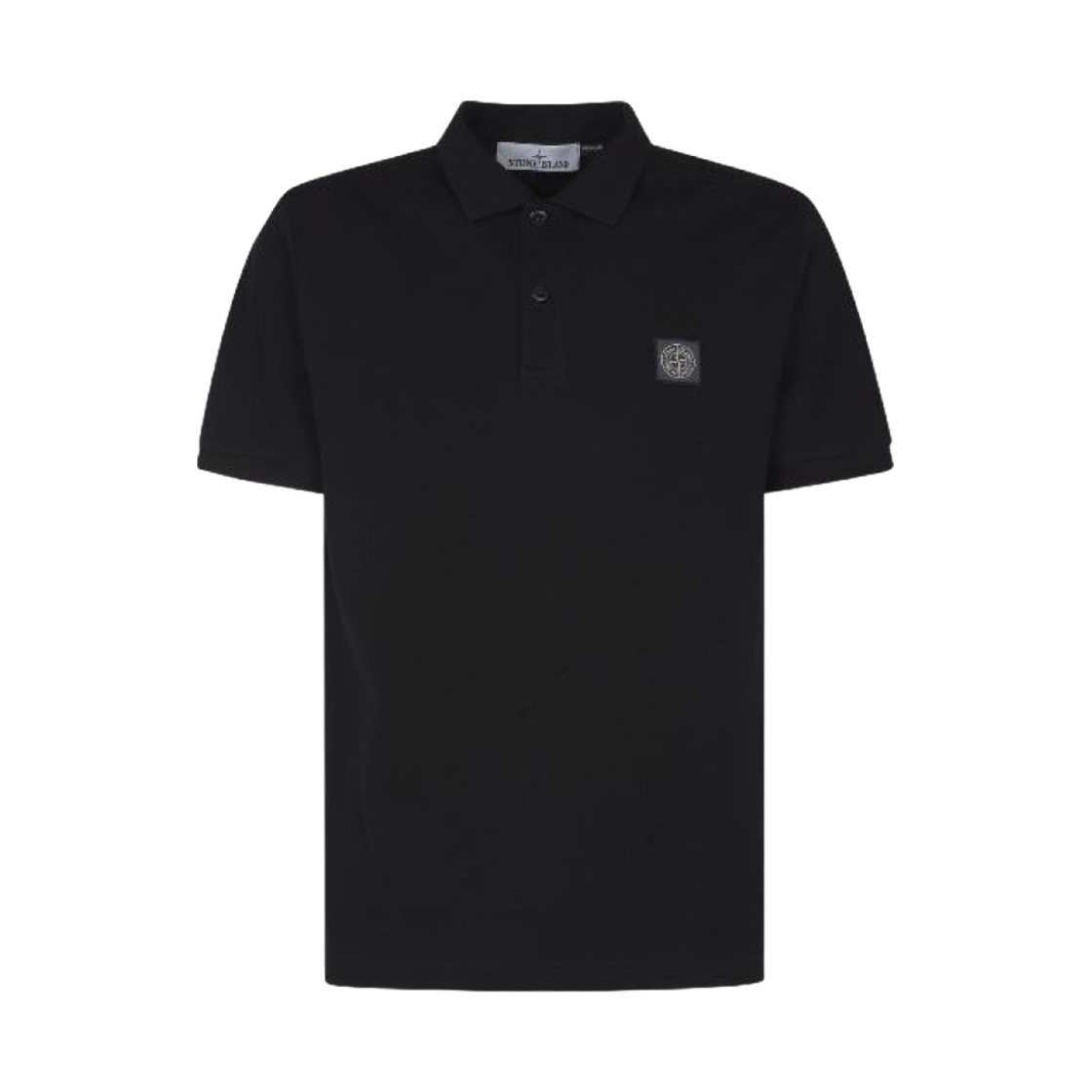 스톤 아일랜드 22R39 오가닉 코튼 피케 폴로 셔츠 블랙 - 23SS(Stone Island 22R39 Organic Cotton Pique Polo Shirt Black - 23SS)