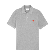 AMI de Coeur Polo Shirt Heather Grey Gris Chine