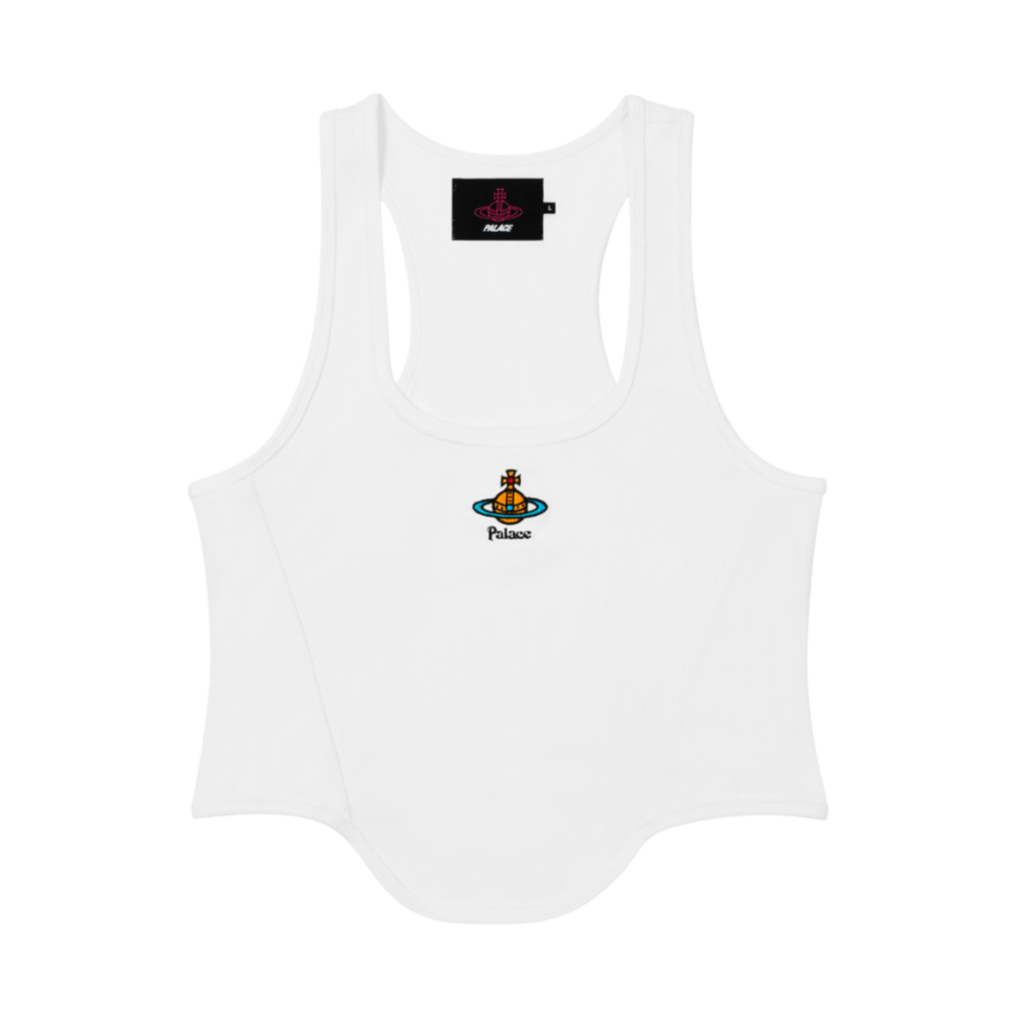 (W) 팔라스 x 비비안 웨스트우드 코르셋 립 베스트 화이트 - 24FW