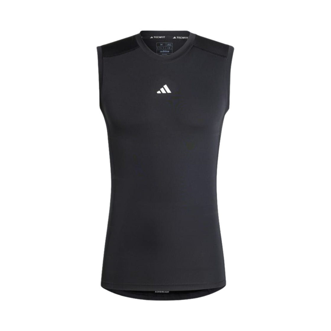 아디다스 테크 핏 컴프레이션 트레이닝 슬리브리스 티셔츠 블랙 - KR 사이즈(Adidas Tech Fit Compression Training Sleeveless T-Shirt Black - KR Sizing) - 1