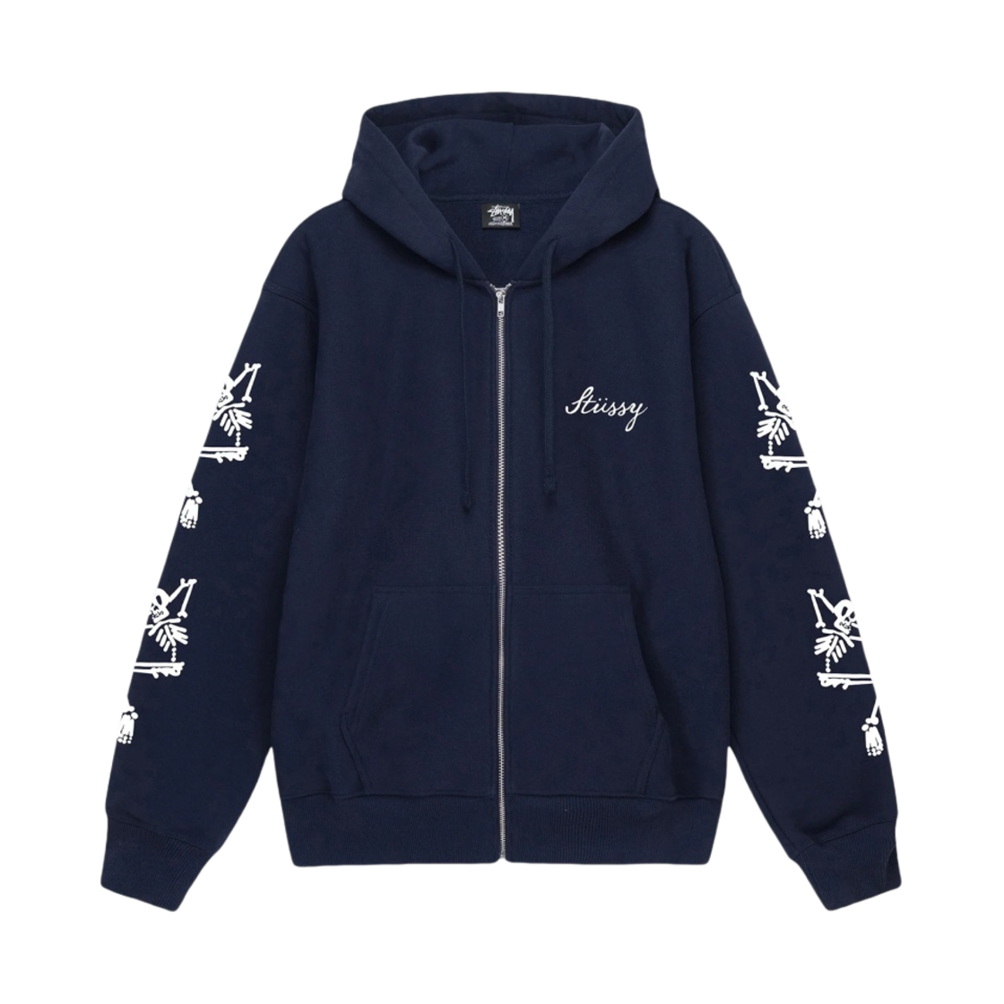 STÜSSY スカジャン PARADISE LOST Stüssy Men's' Paradise Lost Hooded Sweatshirt in Light Grey