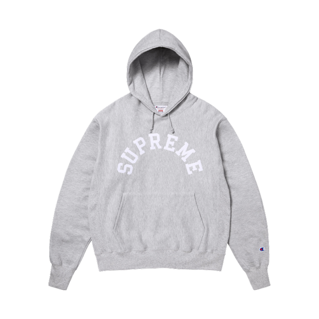 슈프림 x 챔피온 후드 스웨트셔츠 헤더 그레이 - 25SS(Supreme x Champion Hooded Sweatshirt Heather Grey - 25SS)