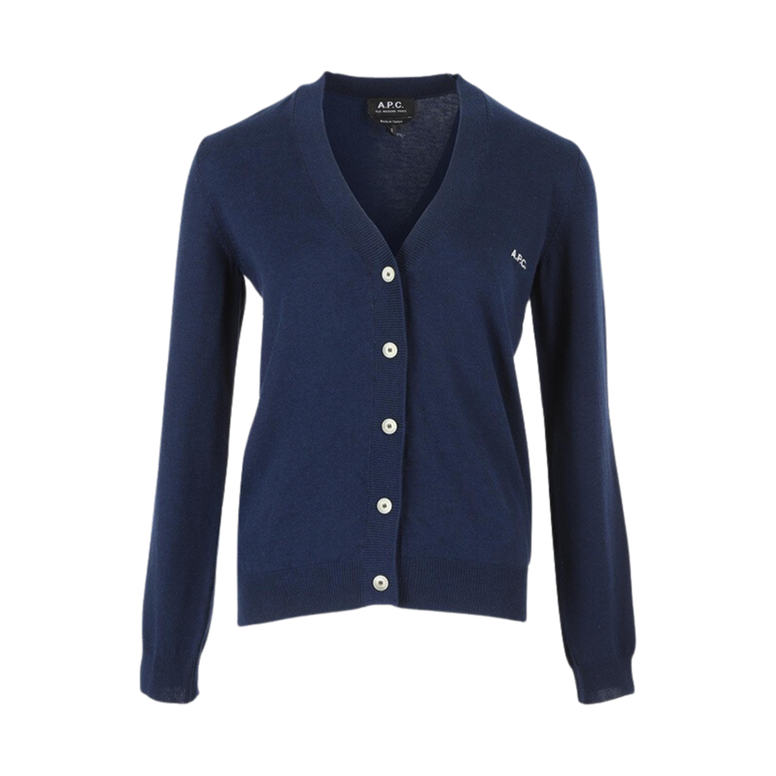 COEZJ-F22249-IAK (W) A.P.C. Bella Cardigan Dark Navy