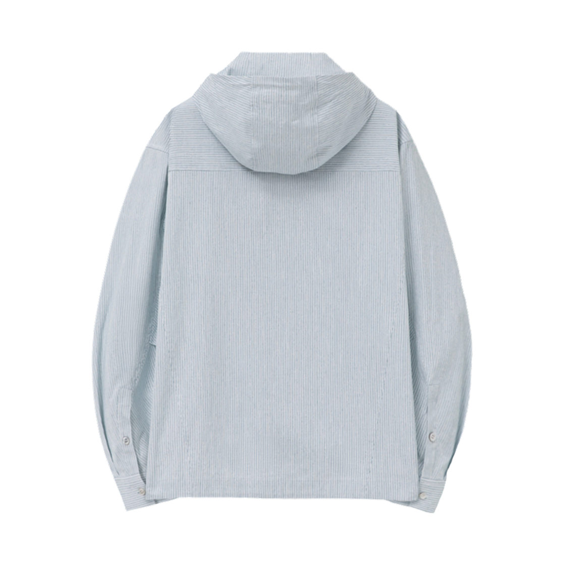우영미 스트라이프 후드 셔츠 그린 - 25SS(Wooyoungmi Stripe Hood Shirt Green - 25SS) - 2