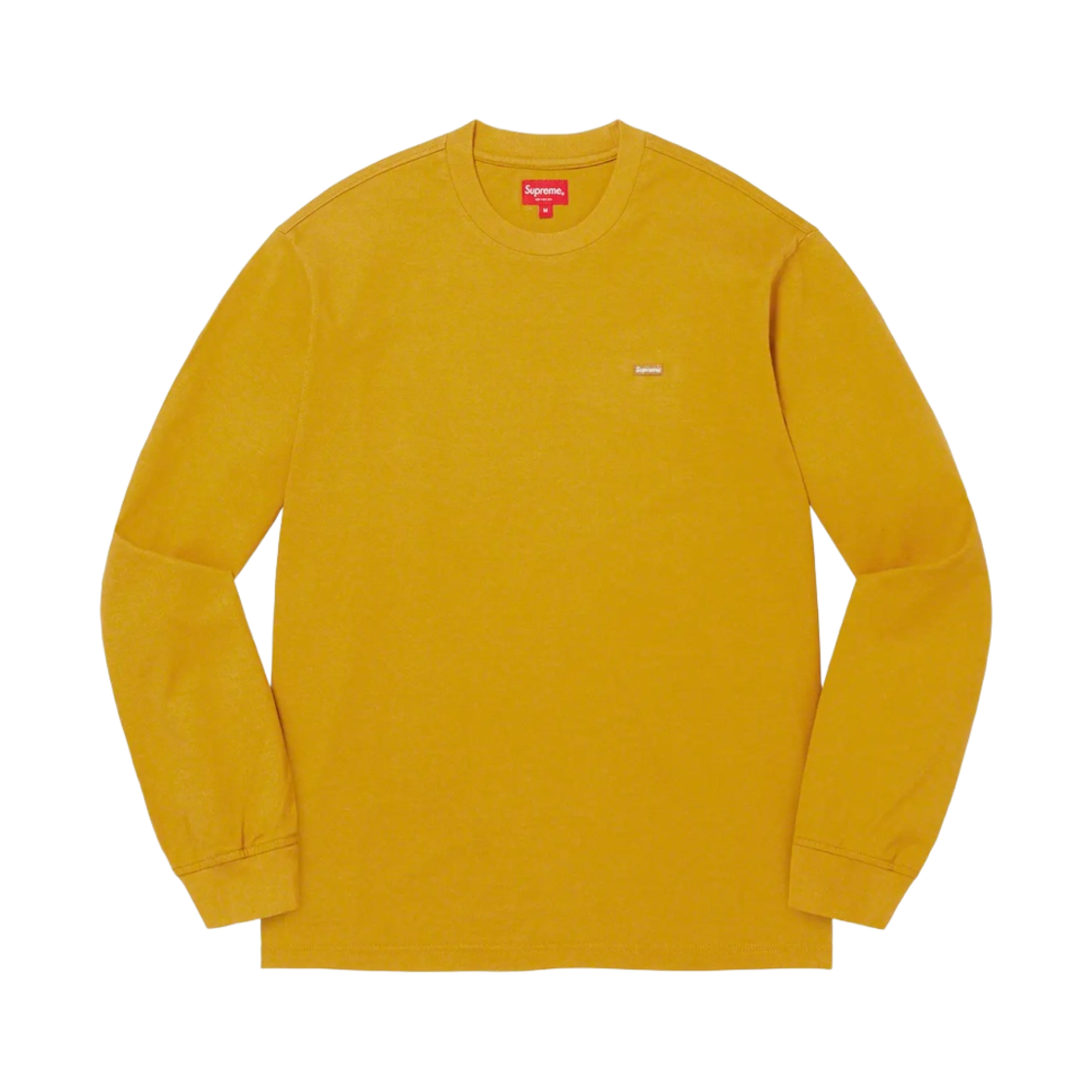 슈프림 스몰 박스 롱슬리브 티셔츠 다크 옐로우 - 22FW(Supreme Small Box L/S T-Shirt Dark Yellow - 22FW) - 1