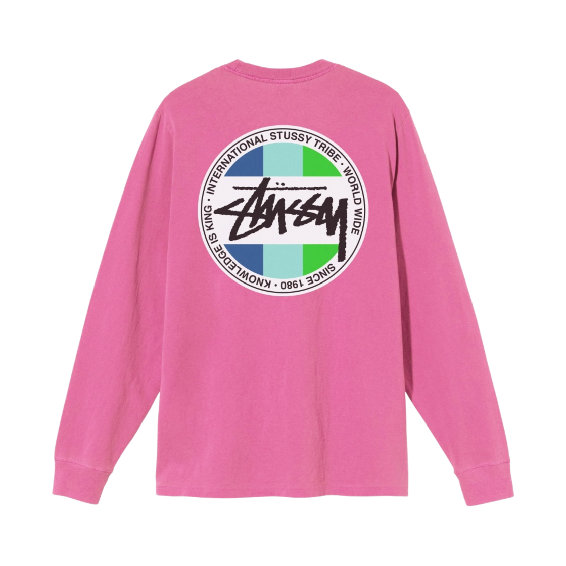 스투시 클래식 닷 다이드 롱슬리브 티셔츠 핑크(Stussy Classic Dot Dyed LS T-Shirt Pink) - 1
