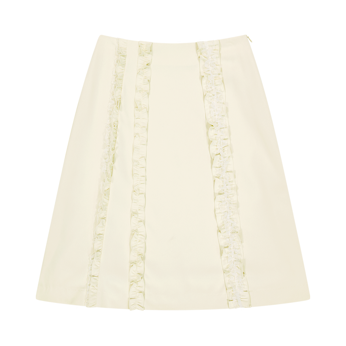 MF2513SK001MCR Margarin Fingers Lace Ruffle Skirt Cream