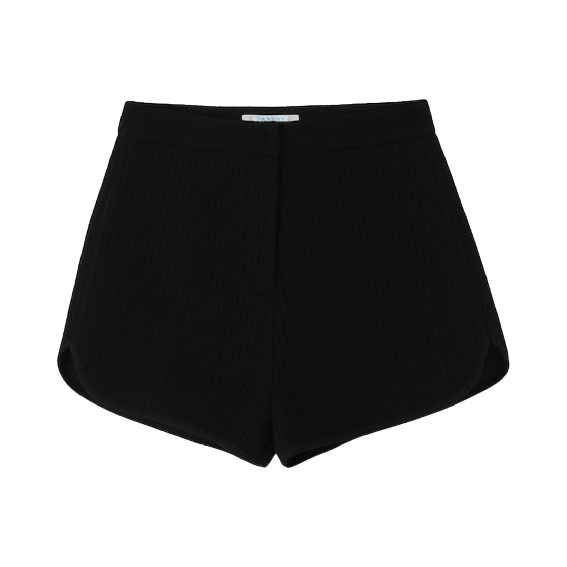 P0000BWU Tannat T/T Rib Round Short Pants Black