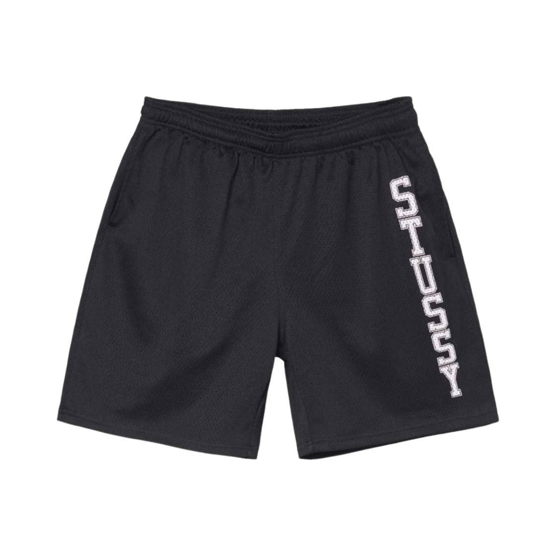 스투시 컬리지에이트 메쉬 쇼츠 블랙