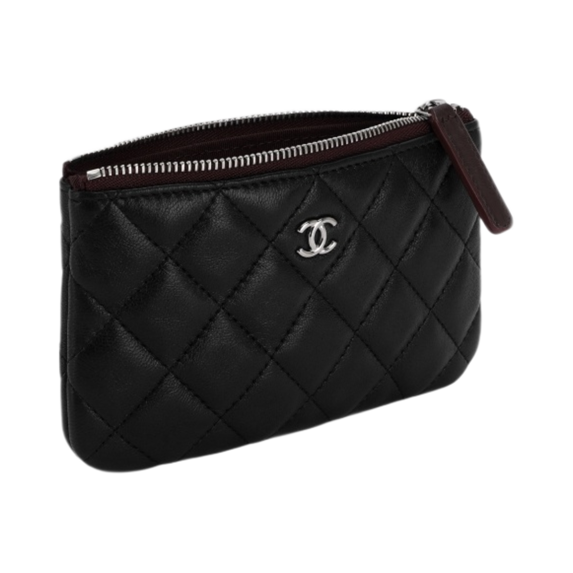 샤넬 클래식 미니 파우치 램스킨 & 실버 메탈 블랙(Chanel Classic Mini Pouch Lambskin & Silver Black) - 3