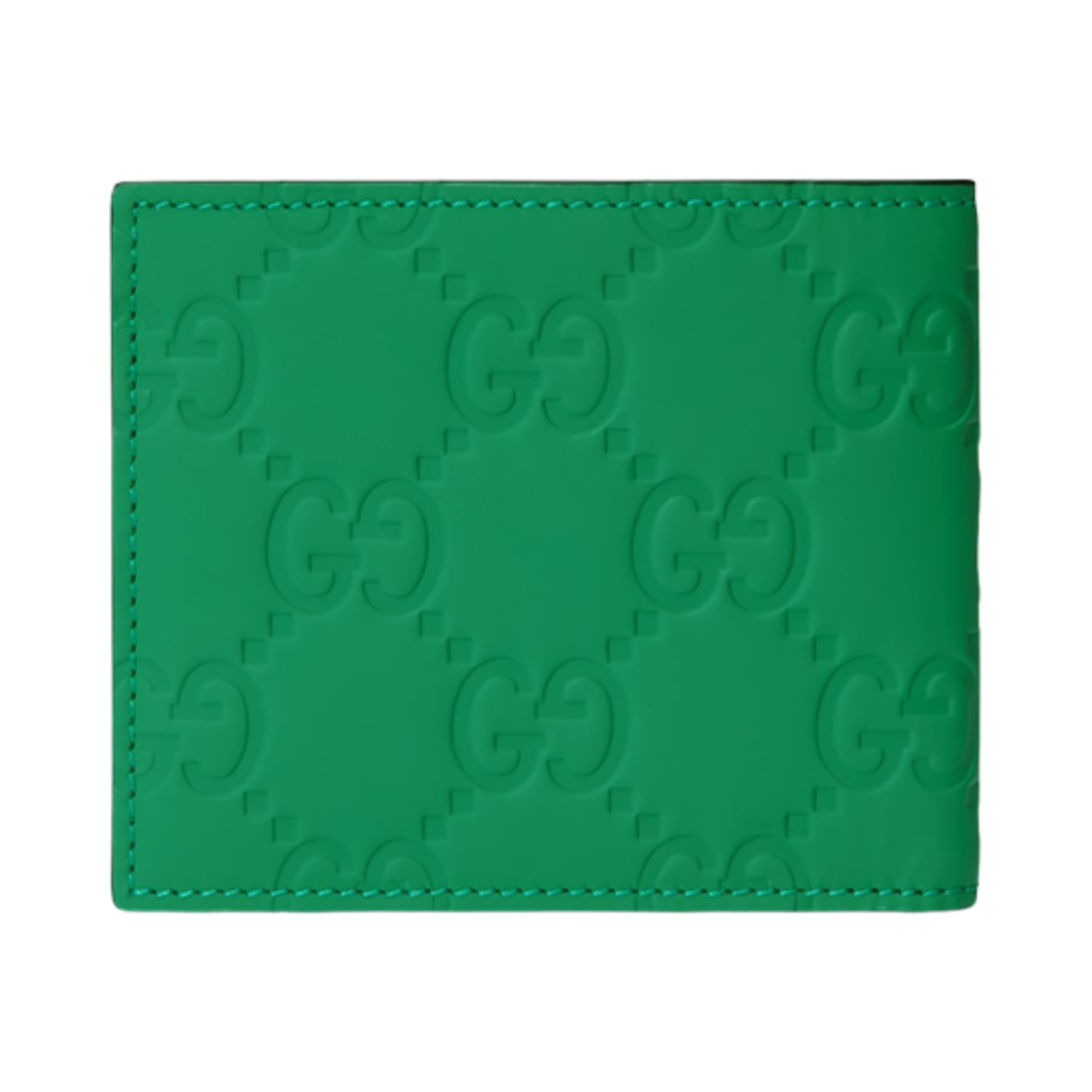 구찌 GG 러버 이펙트 폴더형 지갑 그린(Gucci GG Rubber-Effect Bi-Fold Wallet Green) - 4