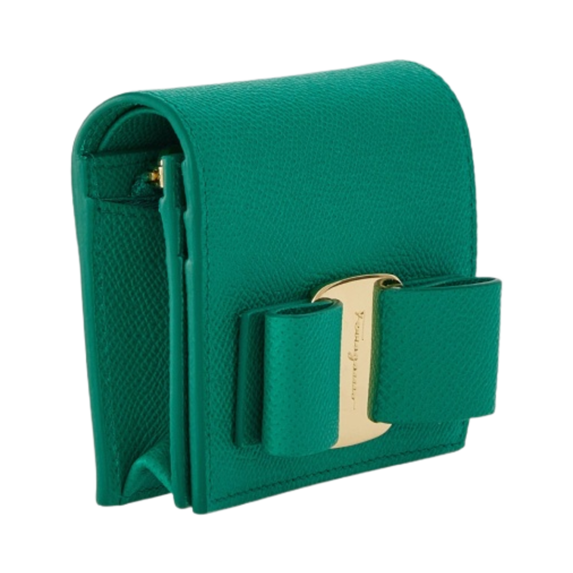 페라가모 바라 동전 지갑 에메랄드(Ferragamo Vara Coin Wallet Emerald) - 2