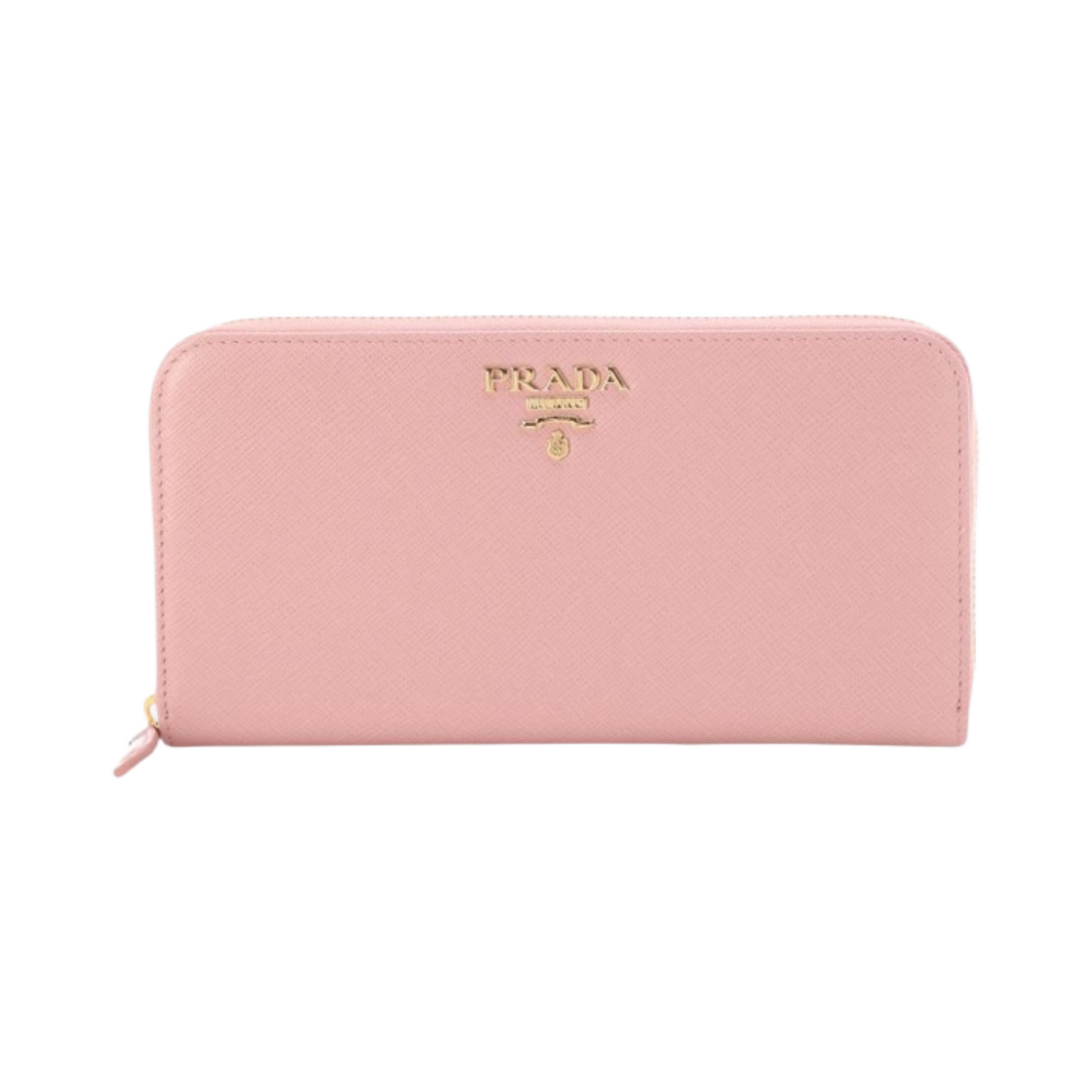 프라다 사피아노 메탈 로고 장지갑 피치(Prada Saffiano Metal Logo Wallet Peach) - 1