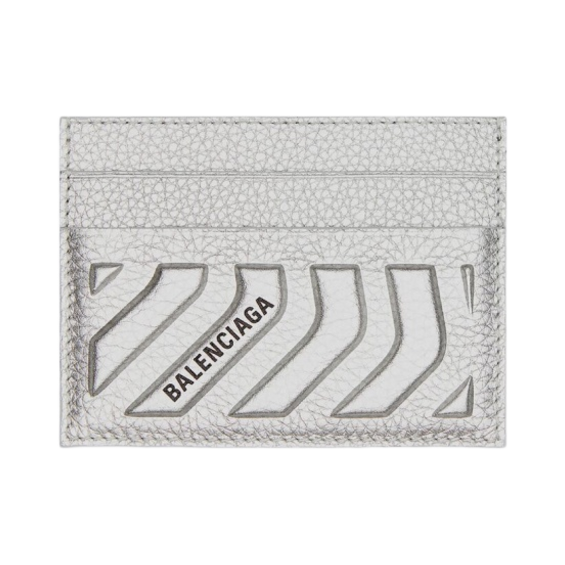 발렌시아가 카 카드 홀더 메탈라이즈드 실버(Balenciaga Car Card Holder Metallized Silver) - 1