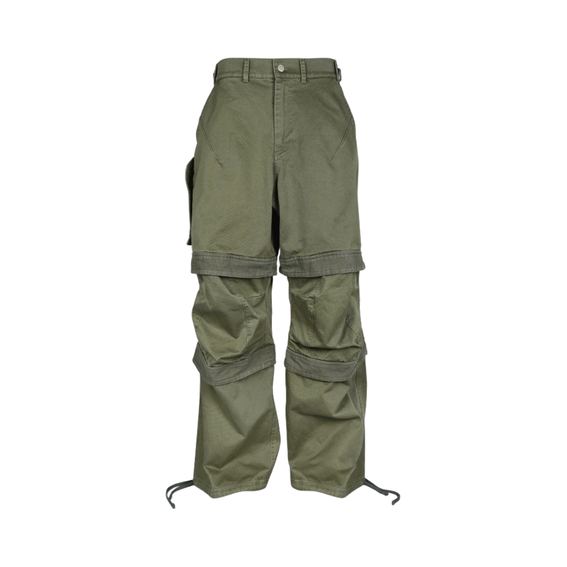 - Farfromwhat Far Layered Work Pants Olive