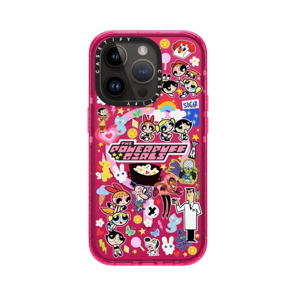 케이스티파이 x 파워퍼프걸 아이폰 스티커매니아 맥세이프 임팩트 케이스 반투명 버블검(Casetify x The Powerpuff Girls iPhone Stickermania Magsafe Impact Case Sheer Bubblegum) - 3