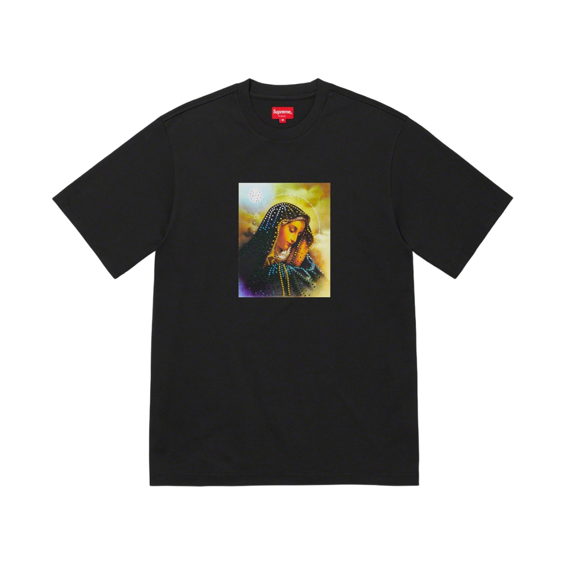 슈프림 메리 라인스톤 티셔츠 블랙 - 22FW(Supreme Mary Rhinestone T-Shirt Black - 22FW) - 1