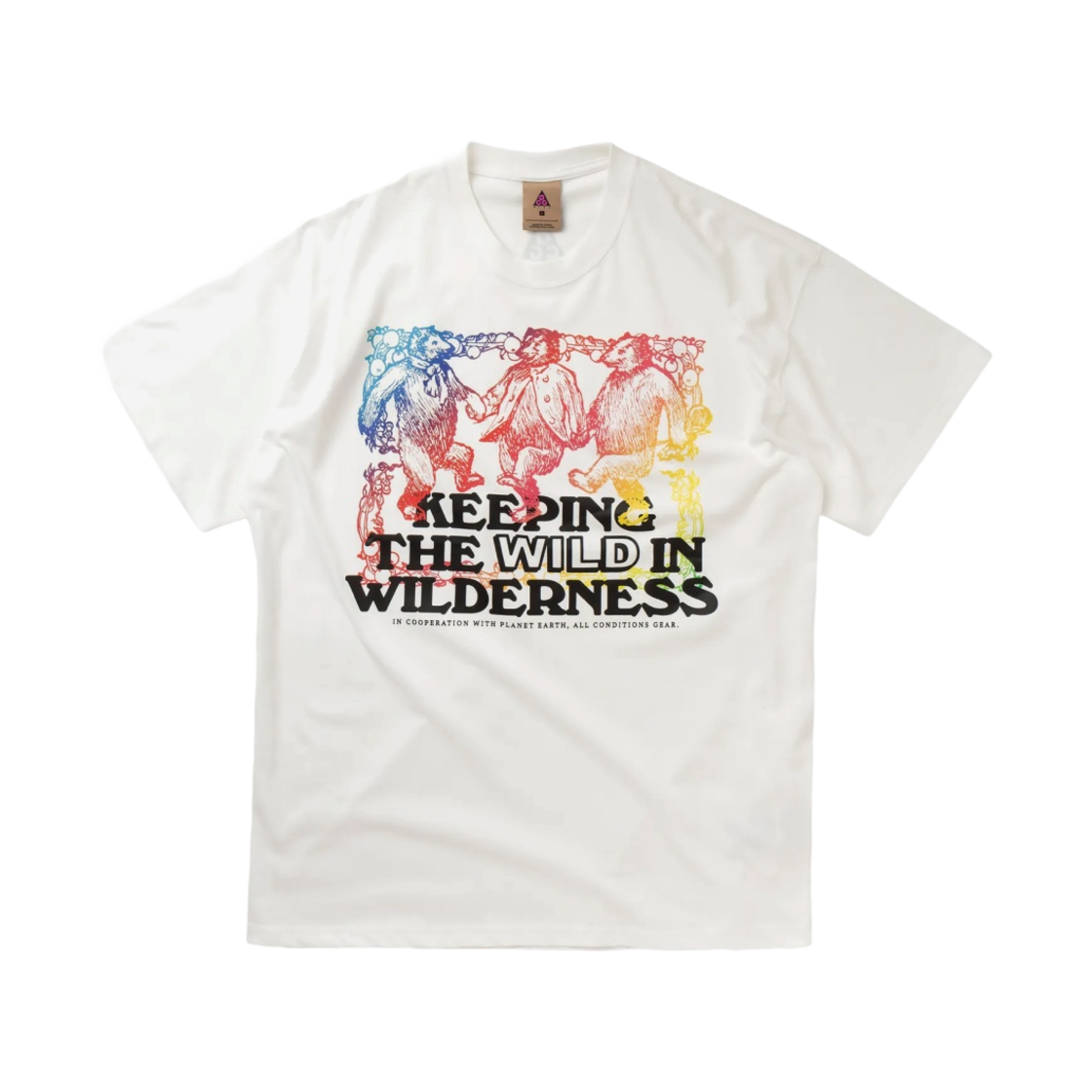 나이키 NRG ACG 키핑 와일드 숏슬리브 티셔츠 화이트 - 아시아(Nike NRG ACG Keeping Wild SS T-Shirt White - Asia) - 1