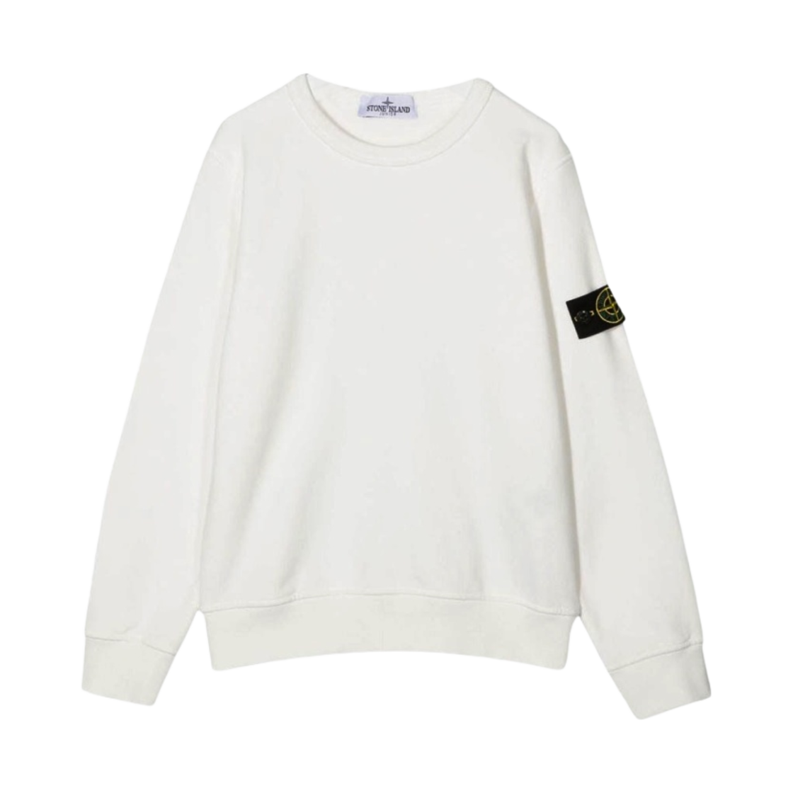 (키즈) 스톤 아일랜드 61340 코튼 플리스 크루넥 스웨트셔츠 오프 화이트 - 22FW((Kids) Stone Island 61340 Cotton Fleece Crewneck Sweatshirt Off White - 22FW) - 1