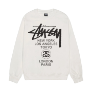 Stussy World Tour Crew Pigment Dyed Natural