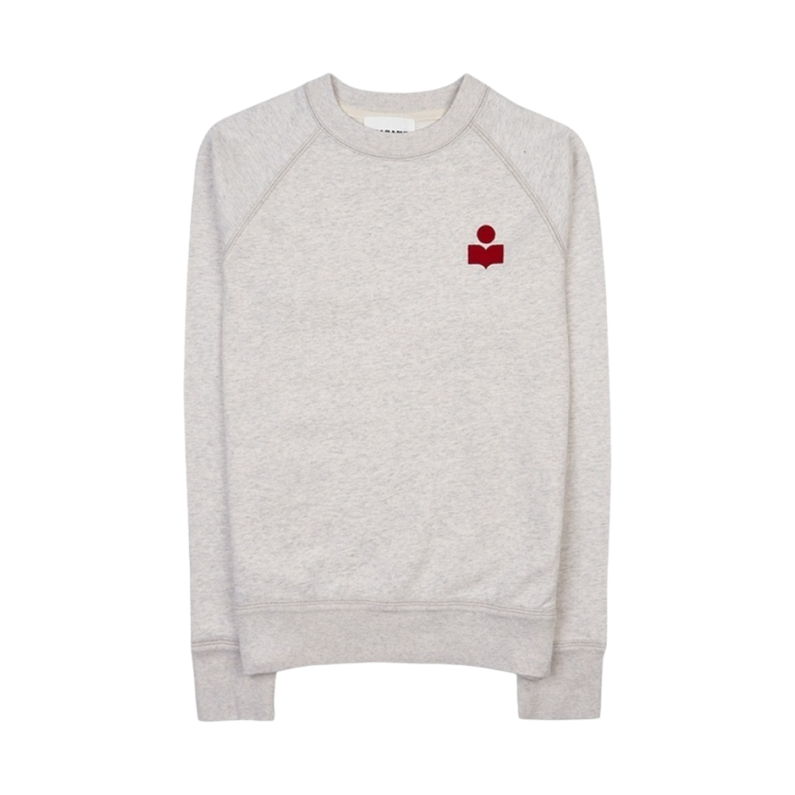 SW0004FA-A1M07E-ECRD (W) Isabel Marant Milla Logo Sweatshirt Ecru Red - 23SS