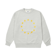 Palace EU-Don Crew Grey Marl - 21FW