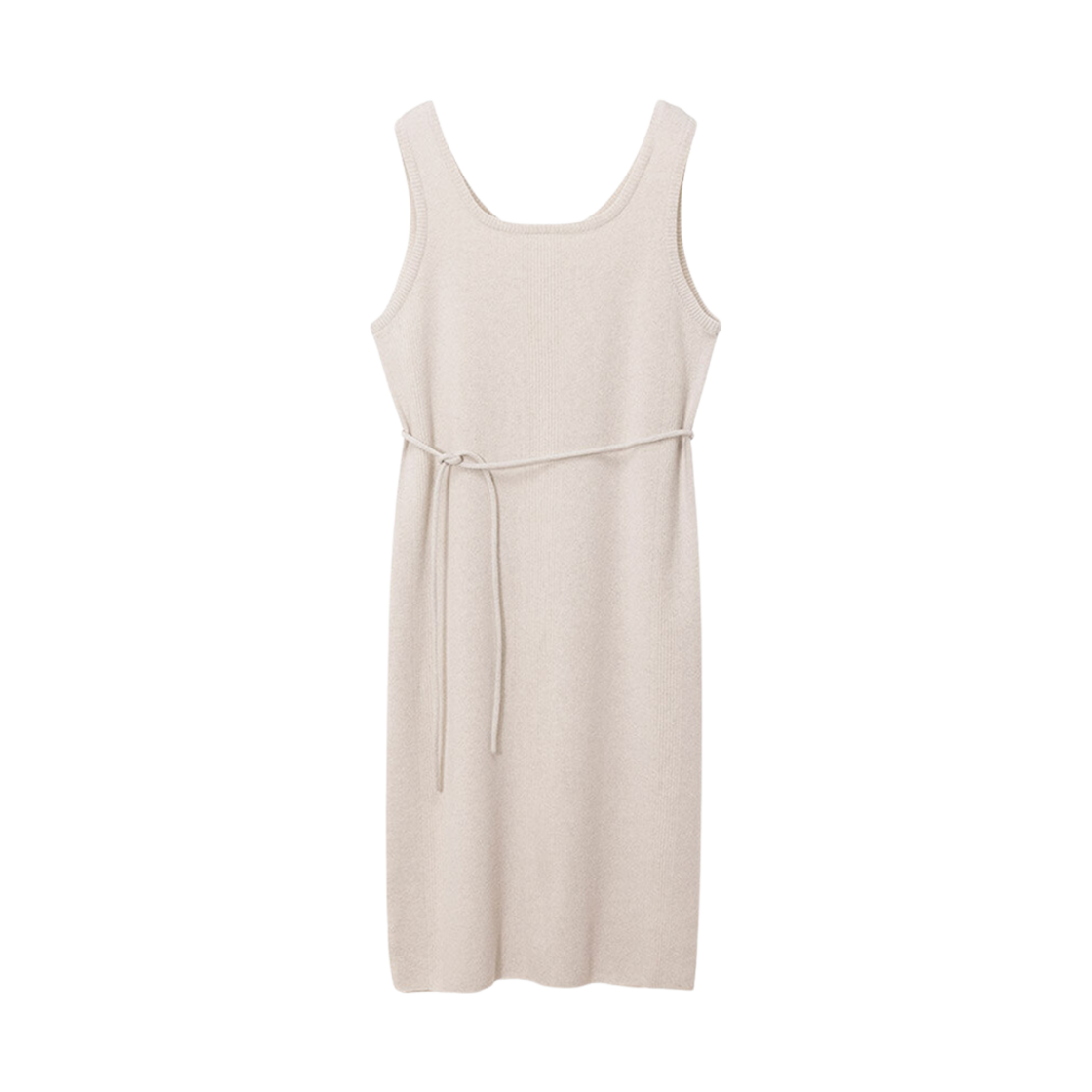 (W) 루에브르 레이어드 슬림 니트 드레스 에크루 베이지((W) Loeuvre Layered Slim Knit Dress Ecru Beige)