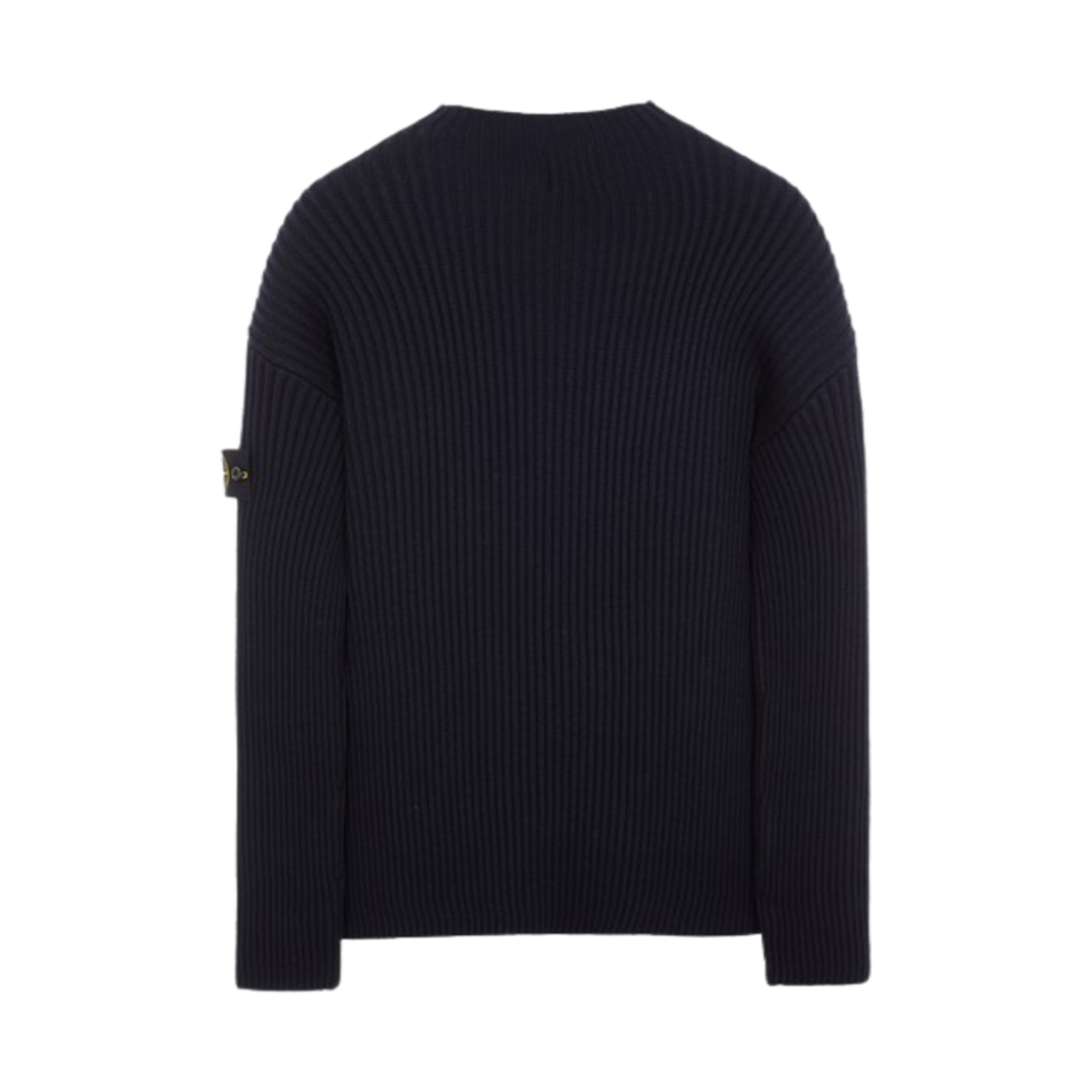 스톤 아일랜드 538C2 풀 립 울 니트 스웨터 네이비 블루 - 23FW(Stone Island 538C2 Full Rib Wool Knitted Sweater Navy Blue - 23FW) - 2