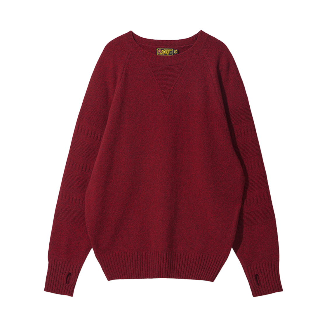 24FWKN001RD Ogarp Lambs Wool Tweed Knit Red