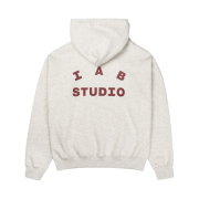 IAB Studio Hoodie Oatmeal Burgundy
