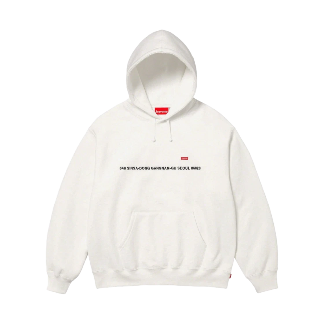 Supreme Supreme Seoul Shop Small Box Hooded Sweatshirt White - 23FW · L