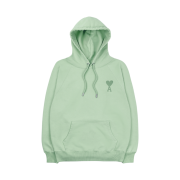 AMI de Coeur Tone-On-Tone Hoodie Aqua - 22SS