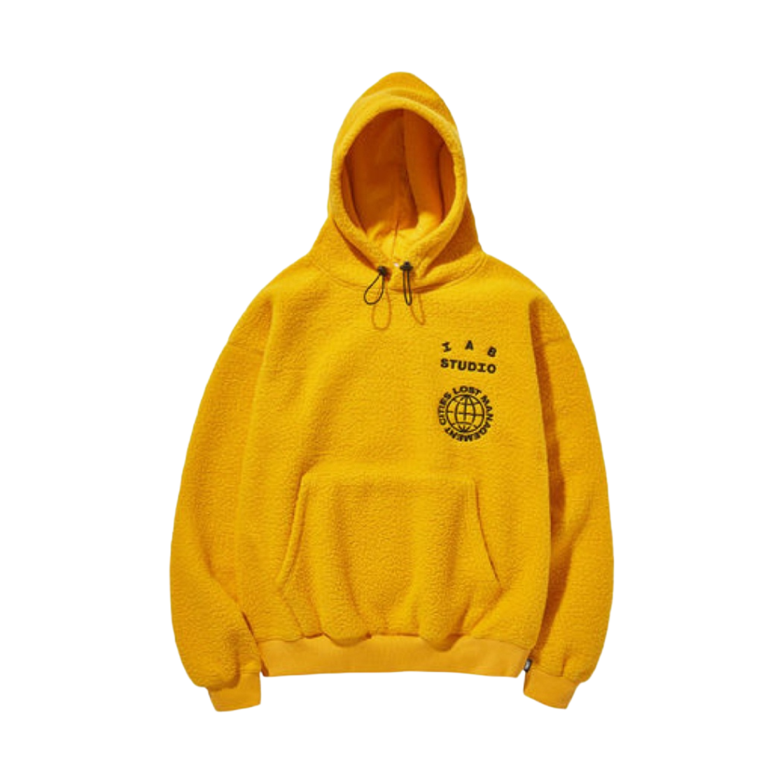 아이앱 스튜디오 x LMC 보아 플리스 후드 옐로우(IAB Studio x LMC Boa Fleece Hoodie Yellow)