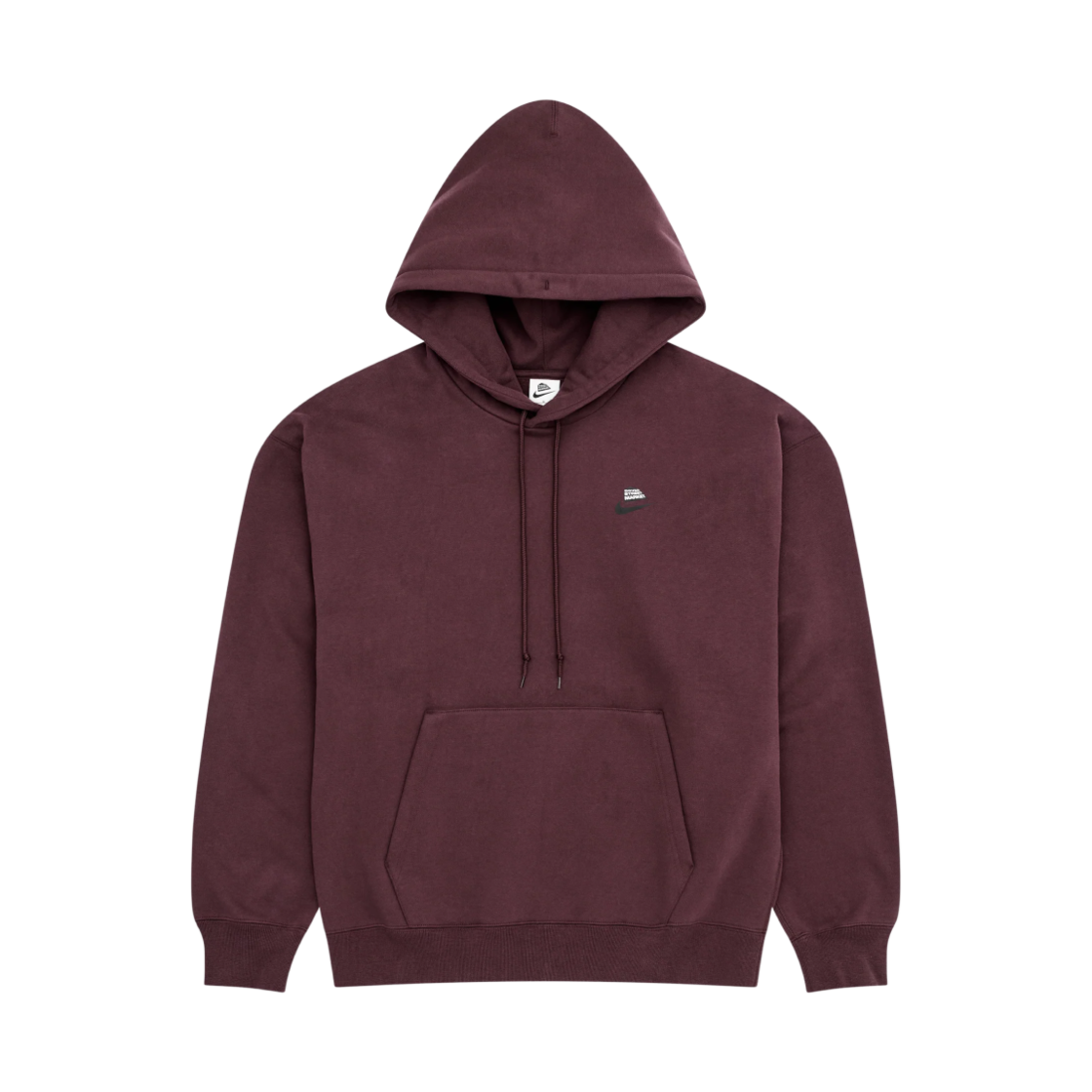 IH3209-652 Nike x DSM Fleece Hooded Sweatshirt Burgundy (IH3209-652)