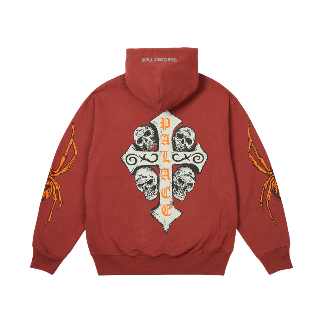 팔라스 윙스팬 트리플 스티치 후드 블랙 - 25FW | Palace | KREAM