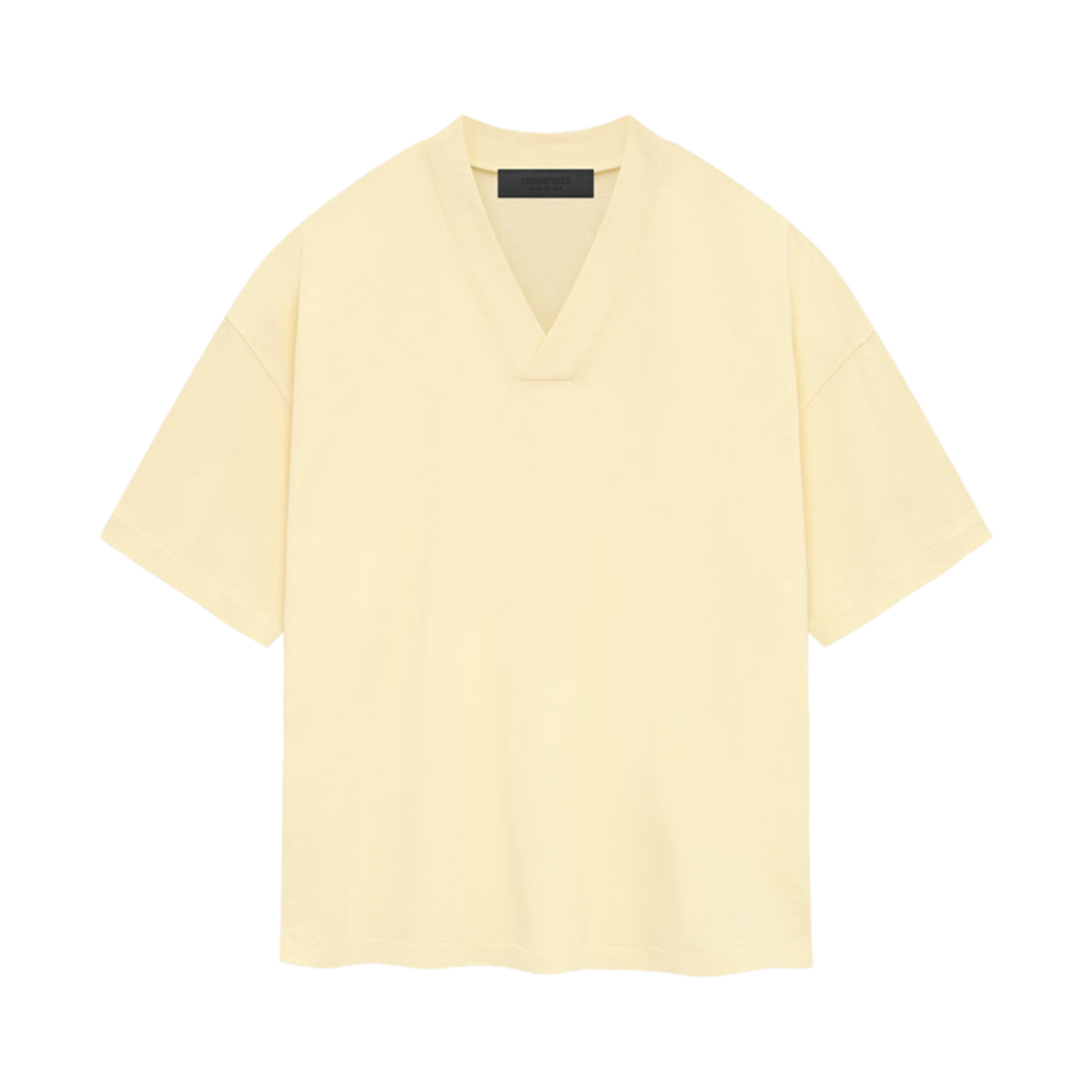 - Essentials V-Neck T-Shirt Garden Yellow - 24SS